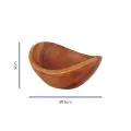 Bonzer Acacia Wood Bowl - Ø15 x H9cm - 1