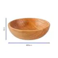 Bonzer Oak Wood Bowl - Large - Ø25 x H9cm - 1