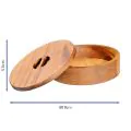 Bonzer Acacia Tortilla Basket with Lid - Ø19 x H5.5cm - 1