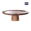 Bonzer Walnut Cake Stand-01 -  Ø30 x H11cm - 0