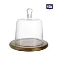 Bonzer Dessert Cheese Dome-03 - Walnut Ø20 x H23cm - 0