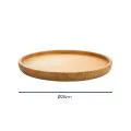 Bonzer Round Service Tray - Small - Oak Ø20 x H3.5cm - 1