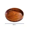 Bonzer Round Service Tray - Small - Walnut Ø20 x H4.5cm - 1