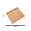 Bonzer Square Service Tray - Oak 24.5 x 24.5 x H2cm - 1