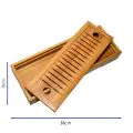 Bonzer Rectangular Tea Tray - Walnut 38 x 15 x H3cm - 1