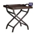 Bonzer Classic Butler Tray with Stand - Walnut 37.5 x 49 x H55cm - 0
