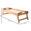 Bonzer Modern Folding Room Tray - Oak 42 x 30 x H4cm - 1