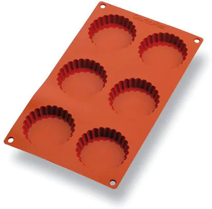 Matfer Gastroflex 6 Fluted Tart Mould 75mm - 75mm - 257926