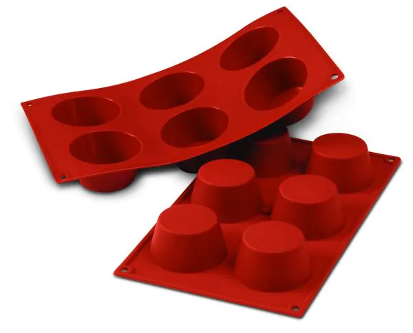 Silikomart Mould Sheet - SF023 - 6 Medium muffin Ø69 x h35mm