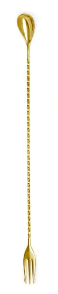 Triple Spear Mixing Spoon - Gold 30cm