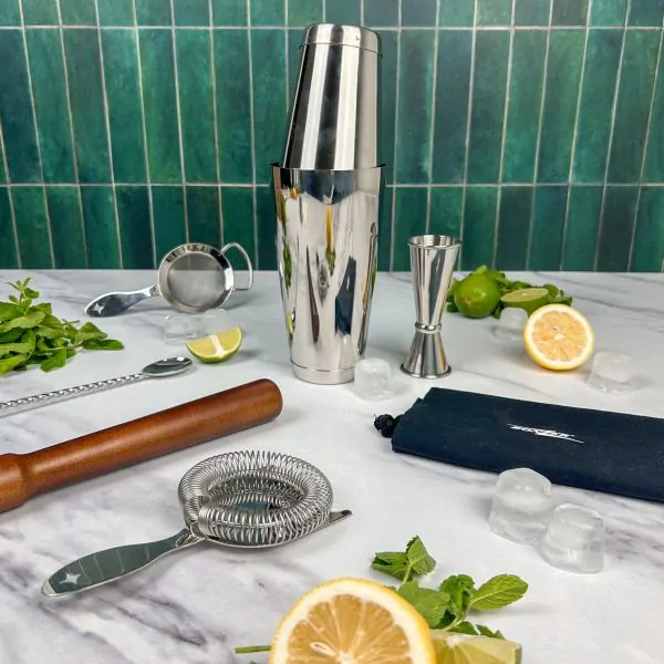 Bonzer 7 Piece Cocktail Kit - Stainless Steel