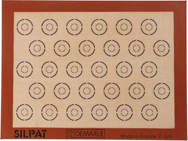 Matfer Silpain Mats / Sheets - Silpat Non Stick Mat Macaroons 28 375 x 275 321009
