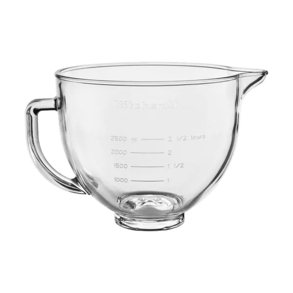 KitchenAid Stand Mixer Bowl Accessories - 4.8Ltr Glass Bowl 5KSM5GB
