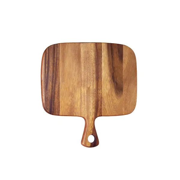 Bonzer Rectangular Board with Handle-08 - Walnut 32 x 28 x H1.6cm
