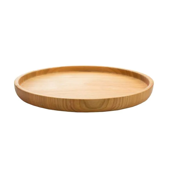 Bonzer Round Service Tray - Large - Oak Ø26 x H3.5cm
