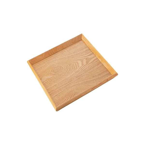 Bonzer Square Service Tray - Oak 24.5 x 24.5 x H2cm