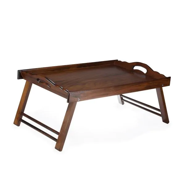 Bonzer Classic Folding Room Tray - Walnut 35 x 54.5 x H29cm
