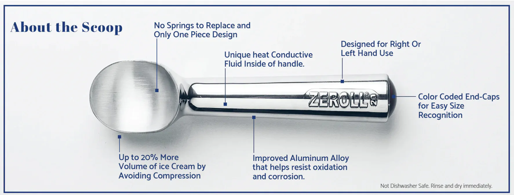 Zeroll GD616 Original Ice Cream Scoop Size 16